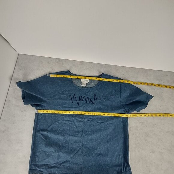 Great Cavalier by St. Paul 100% Silk Vintage 2-Piece Blue Lounge Set Women’s XL - Picture 10 of 16